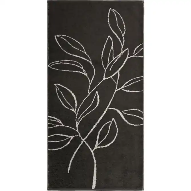 Cawo Atelier Floral Douchelaken 70/140 basalt Alleen Vandaag