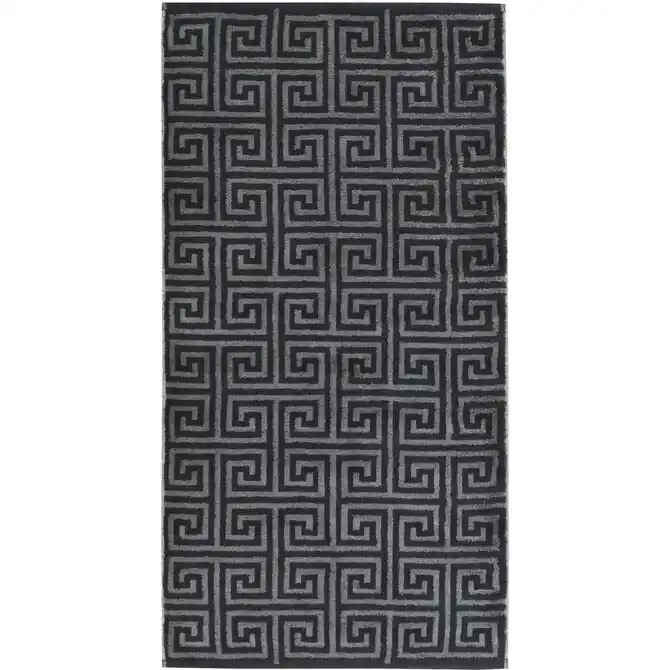Snelle Levering Cawo Noblesse Elegance Allover print Gezichtsdoekje 30/30 zwart