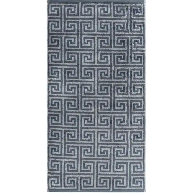 Cawo Noblesse Elegance Allover print Washandje 16/22 nachtblauw Nieuw