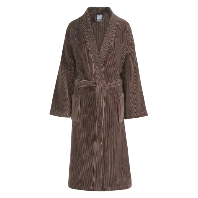 Goedkoop Vandyck Badjas Antonio XLarge dark chocolate