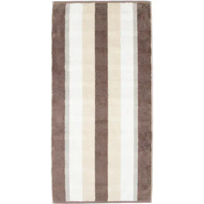 Cawo Noblesse Stripes Badlaken 80x150 walnuss Fabrieksprijs
