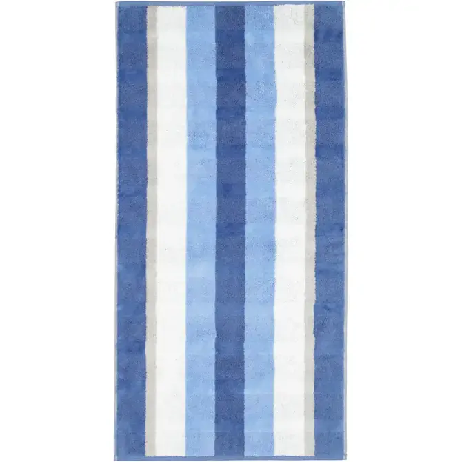 Authentiek Cawo Noblesse Stripes Gastendoekje 30x50 saphir