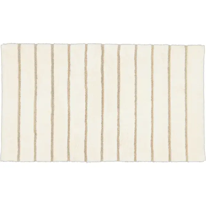CAWÖ Home Keerbare  Badmat Balance Gestreept 1008 33 natur 70x120 Limited Edition