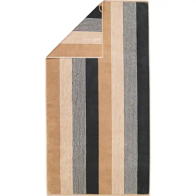 Cawö Coast  Handdoek anthrazit/natur 50/100 Exclusief