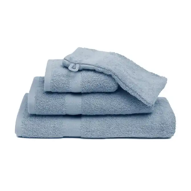 Gecertificeerd Vandyck Prestige Plain Dusty Blue Handdoek 60x110