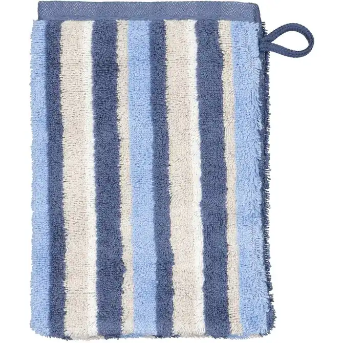 Topkwaliteit Cawo Breeze Streifen Washandje 16x22 sky