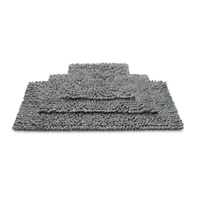 Nieuw Model Vandyck Nevada Steel Grey Badmat incl. Waszak 60x100