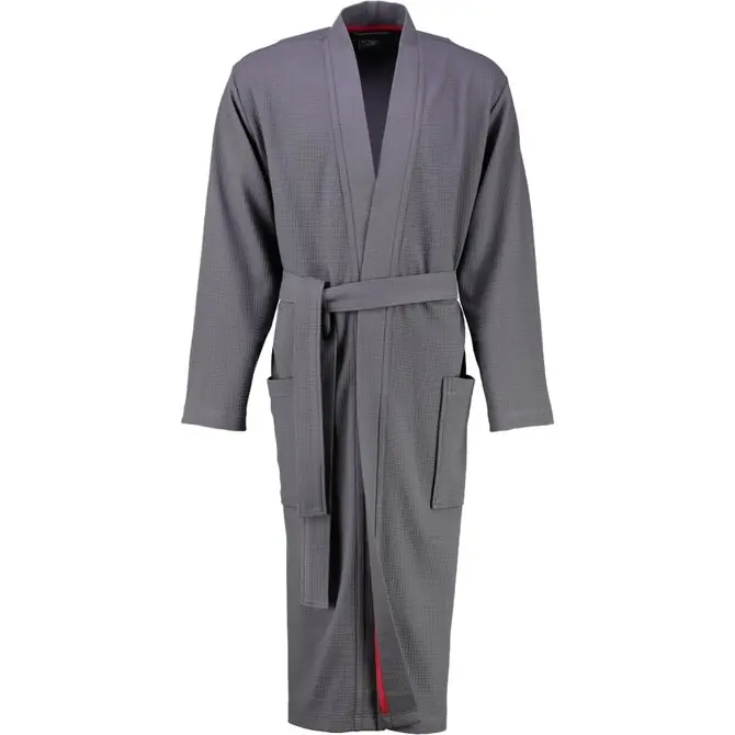 Cawö 816 Heren kimono badjas - anthrazit-72 58/60 Merkproduct