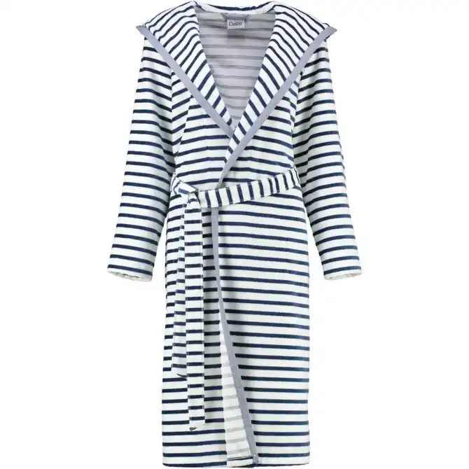 Cawö Dames Badjas met Capuchon 6596 Navy 42 Goedkoop