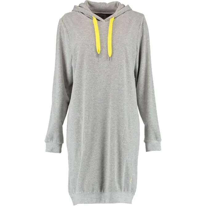 Voordeelprijs Cawö Dames Lange Hoodie 820 - Grau-gelb L
