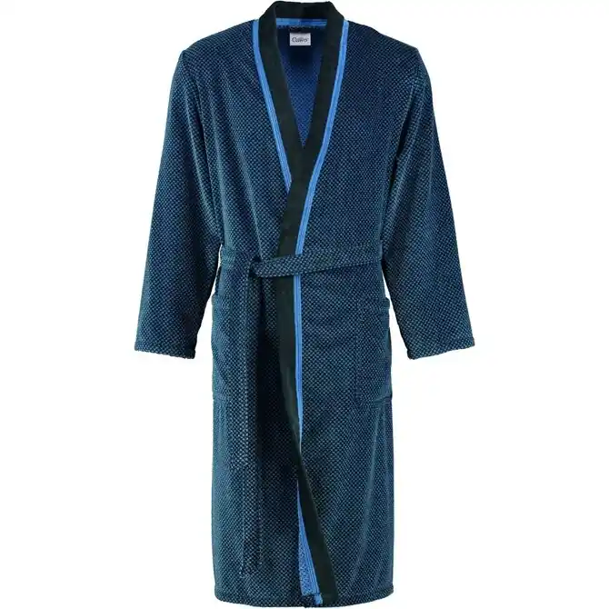 Uitverkoop Cawö Heren Badjas 4839 Blau 50
