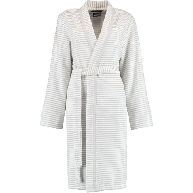 Cawö Dames Badjas 1214 Weiss-silber  46 Merkproduct