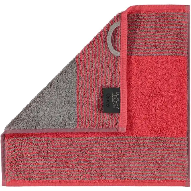Superprijs Cawö Two-Tone Gezichtsdoekje Rood 30x30