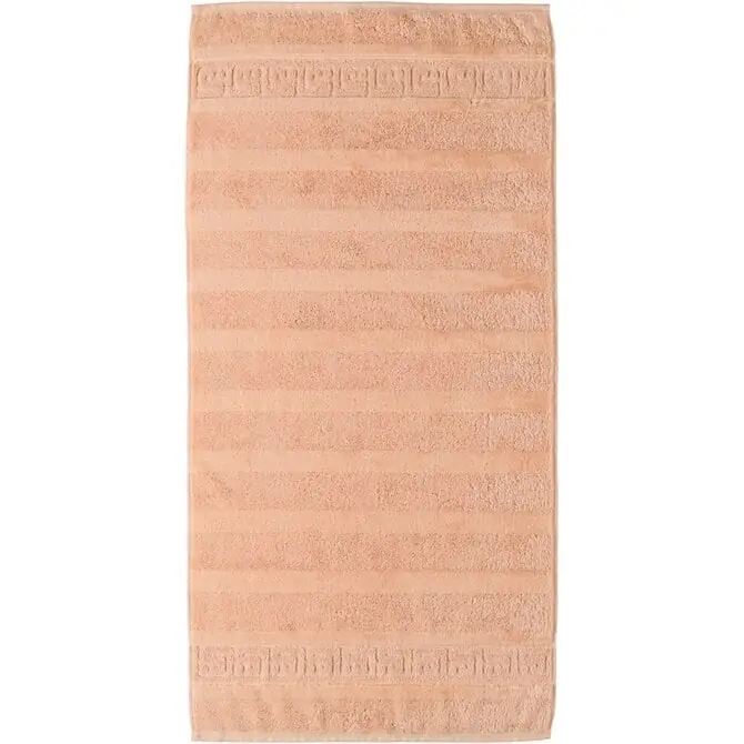 Cawö Noblesse Uni Badhanddoek Zalm Premium