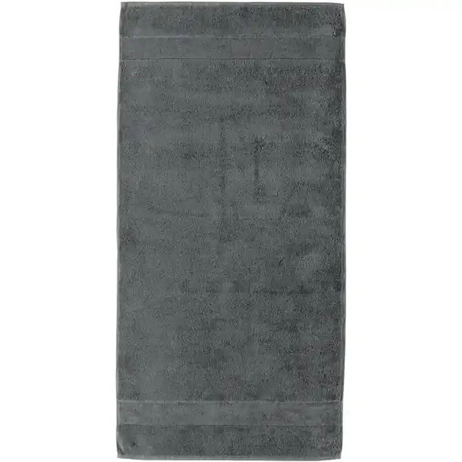 Cawö Noblesse 2 Uni Handdoek Antraciet 50x100 Weekendaanbieding