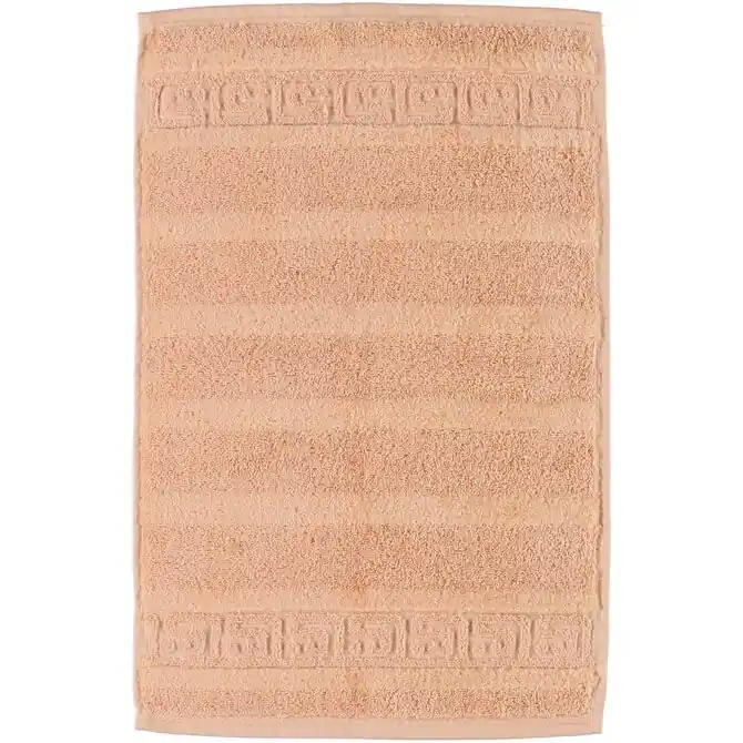 Cawö Noblesse Uni Gastendoekje 30x50 Zalm Bestseller