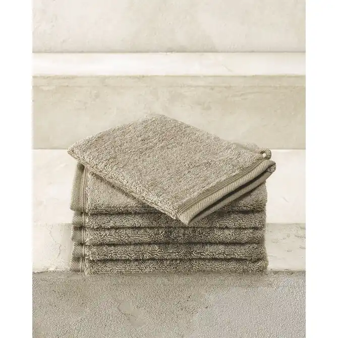 De Witte Lietaer washand Excellence 16x22 taupe Direct Beschikbaar