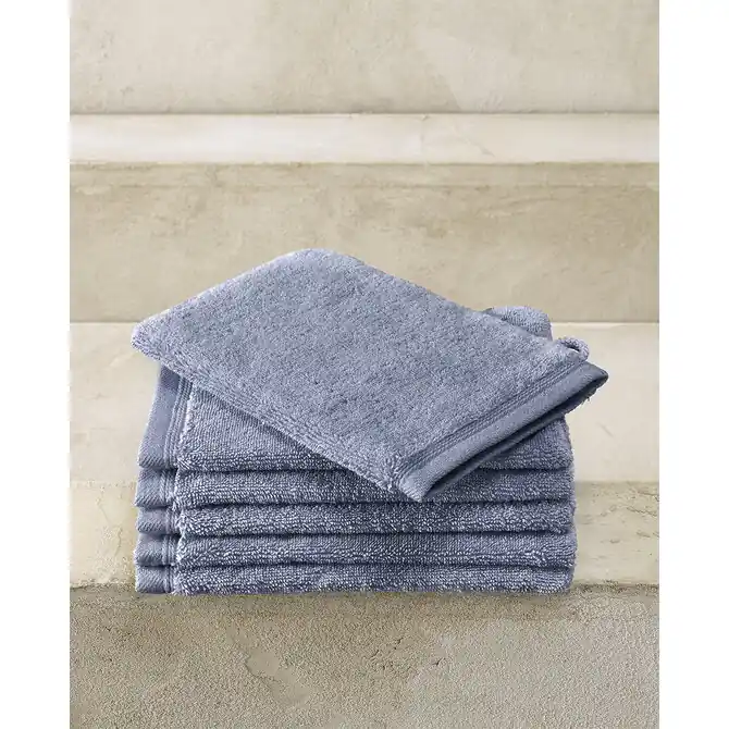 De Witte Lietaer washand Excellence 16x22 stone blue Exclusief