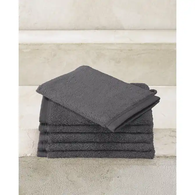De Witte Lietaer washand Excellence 16x22 dark grey Exclusieve Aanbieding