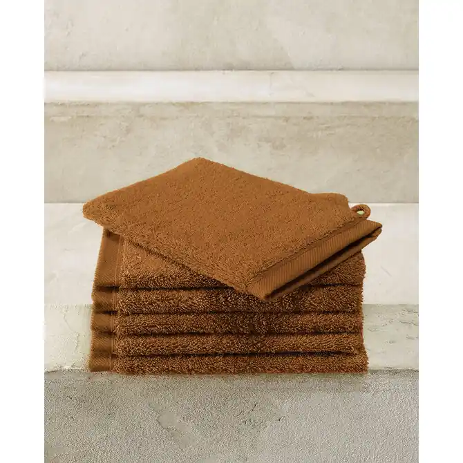 De Witte Lietaer washand Excellence 16x22 caramel Aanbieding