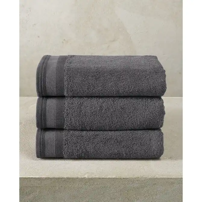 De Witte Lietaer handdoek Excellence 50x100 dark grey Exclusieve Aanbieding