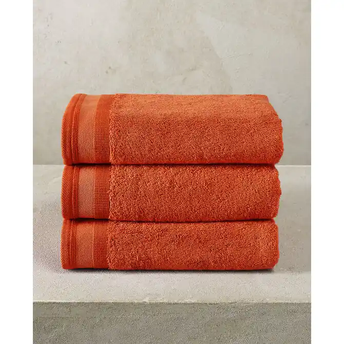 De Witte Lietaer handdoek Excellence 50x100 burnt orange Exclusief
