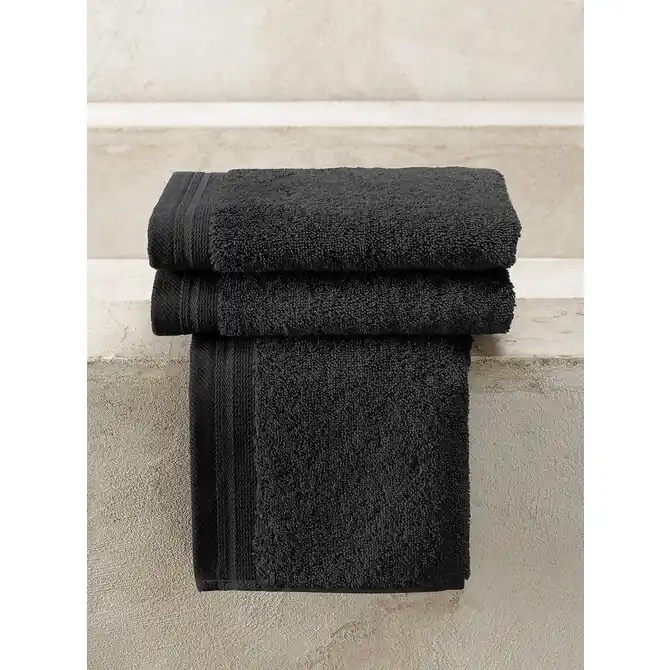 De Witte Lietaer gastendoek Excellence 40x60 black Topkwaliteit