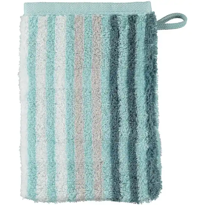 Seizoensaanbieding Cawö Noblesse Seasons Washandje Streifen - mint - 16x22