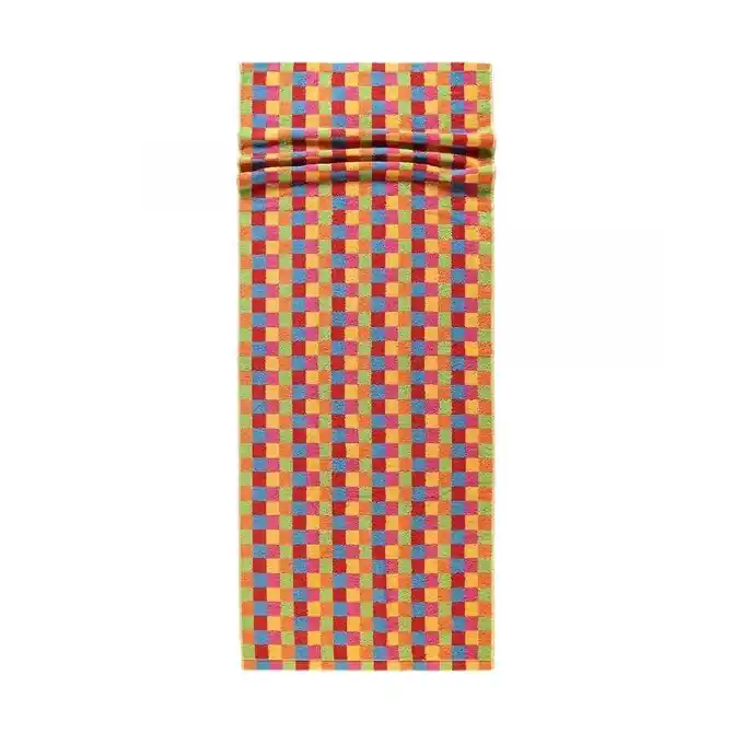 Cawo Lifestyle Karo Saunahanddoek 7017 Multi-25 70x180 Nu Kopen