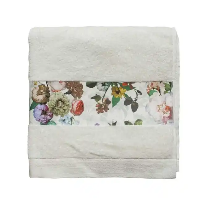 Essenza Fleur Handdoek Natural 60x110 Gereduceerde Prijs