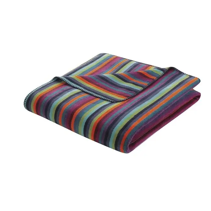 Cawo Lifestyle Wohndecke Strepen Plaid 150/200 multicolor donker Beperkte Voorraad