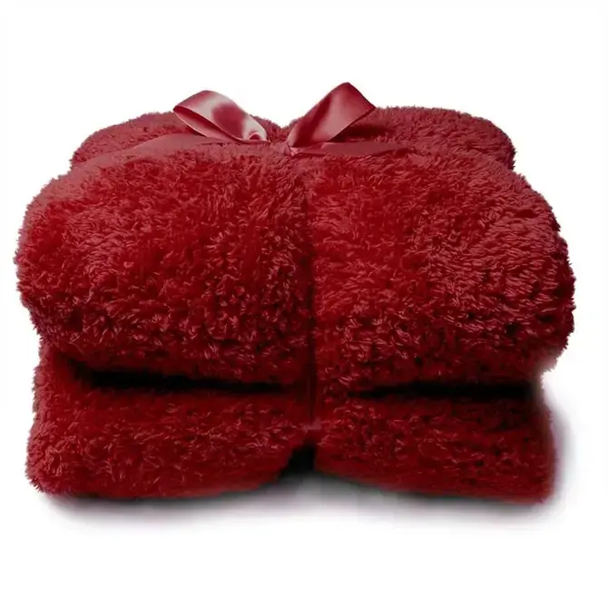 Unique Living Plaid Teddy 150x200cm red Koopje