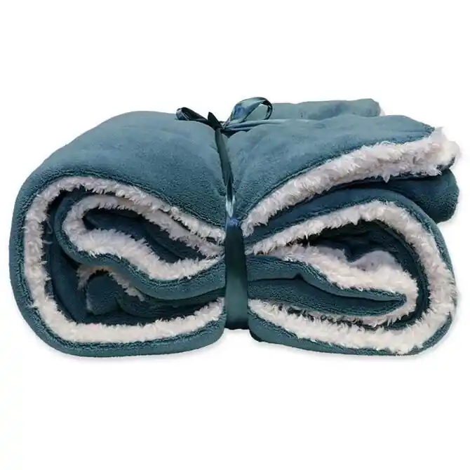 Unique Living Plaid Lars 150x200cm jeans blue Koop Online