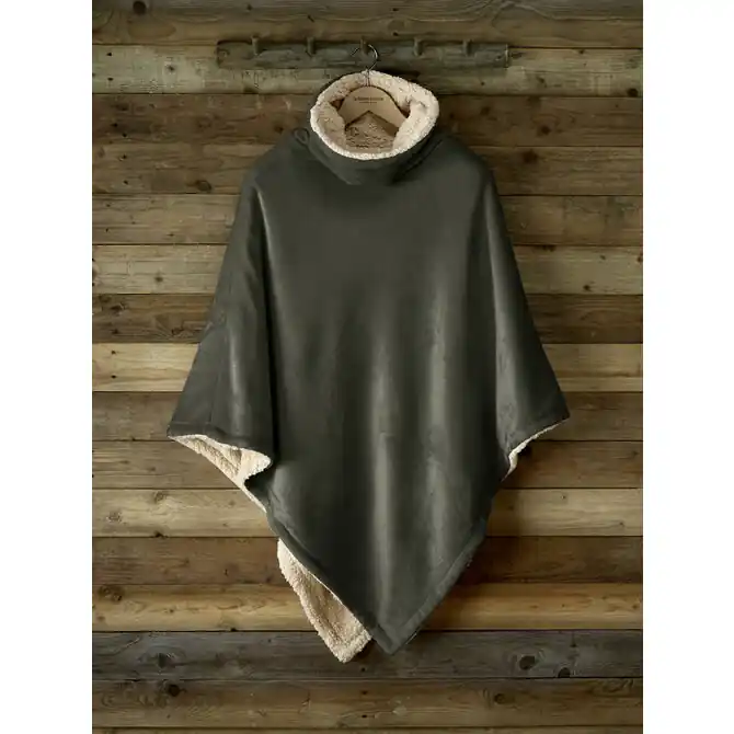 De Witte Lietaer Ganges Teddy Poncho khaki Nieuwe Collectie