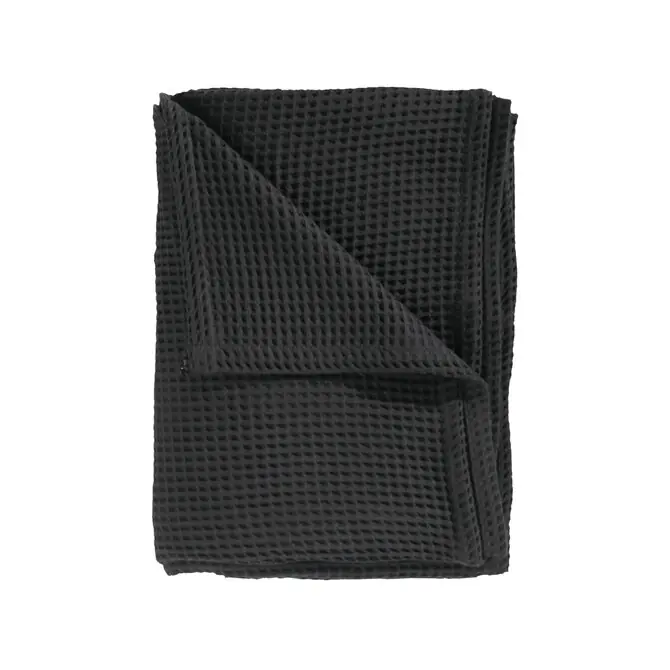 Heckett & Lane Wafel Plaid 180x260 Midnight Black Betaalbaar