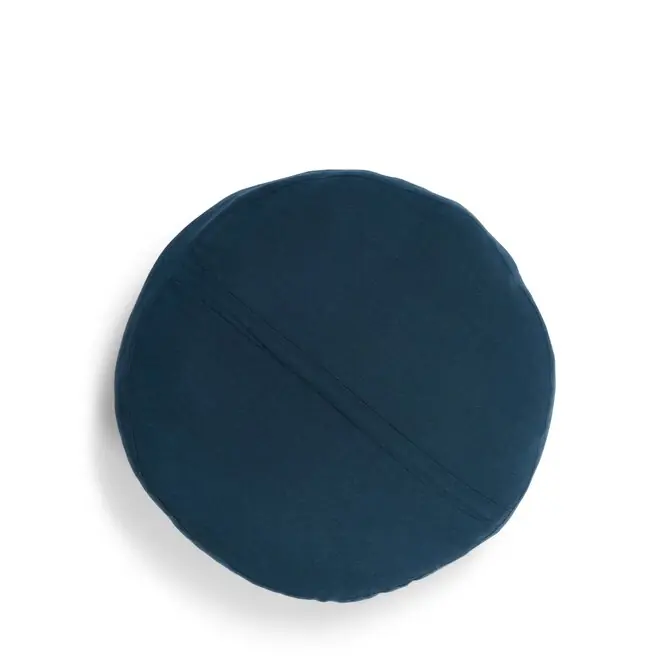 Essenza Mads cushion Dark teal 45 cm round Authentiek