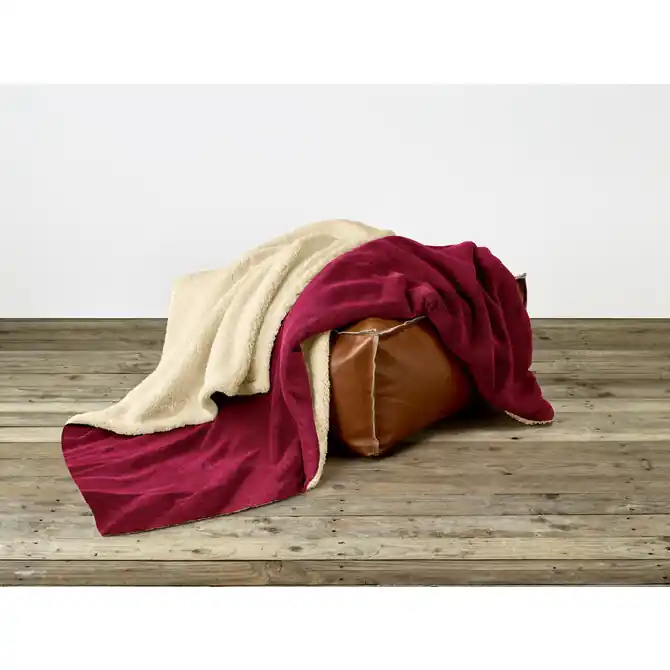 Fabrieksprijs De Witte Lietaer Laya Plaid XL wine red