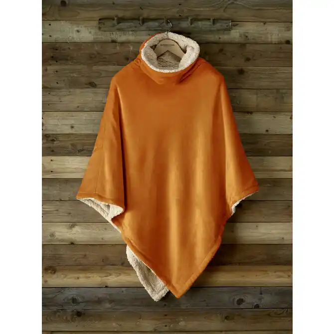 Goedkoop De Witte Lietaer Ganges Teddy Poncho copper