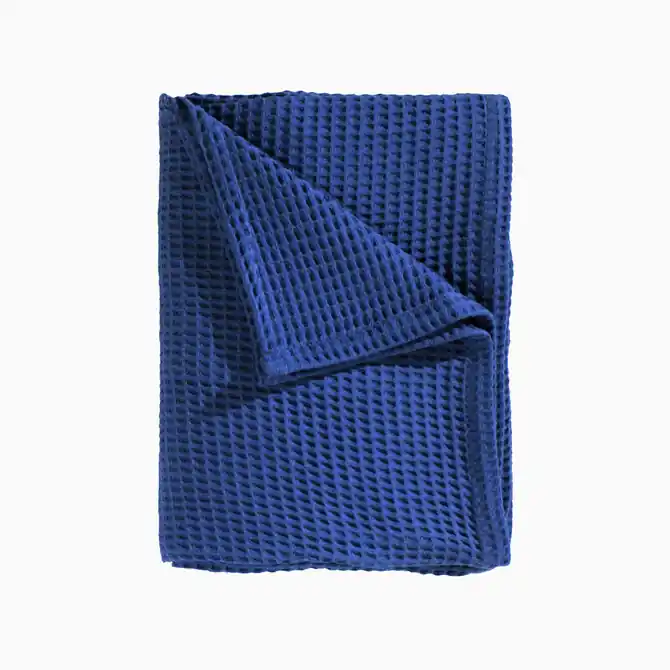 Lage Prijs Heckett & Lane Wafel Plaid 180x260 Ink Blue