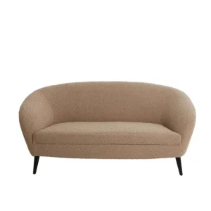 Finale Uitverkoop Light&living Bank 160x72x79 cm ALMOND teddy zand+hout zwart