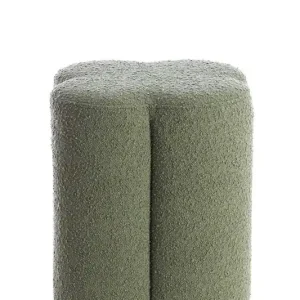 Modern Light&living Poef 38x38x45 cm NALANI bouclé donker groen