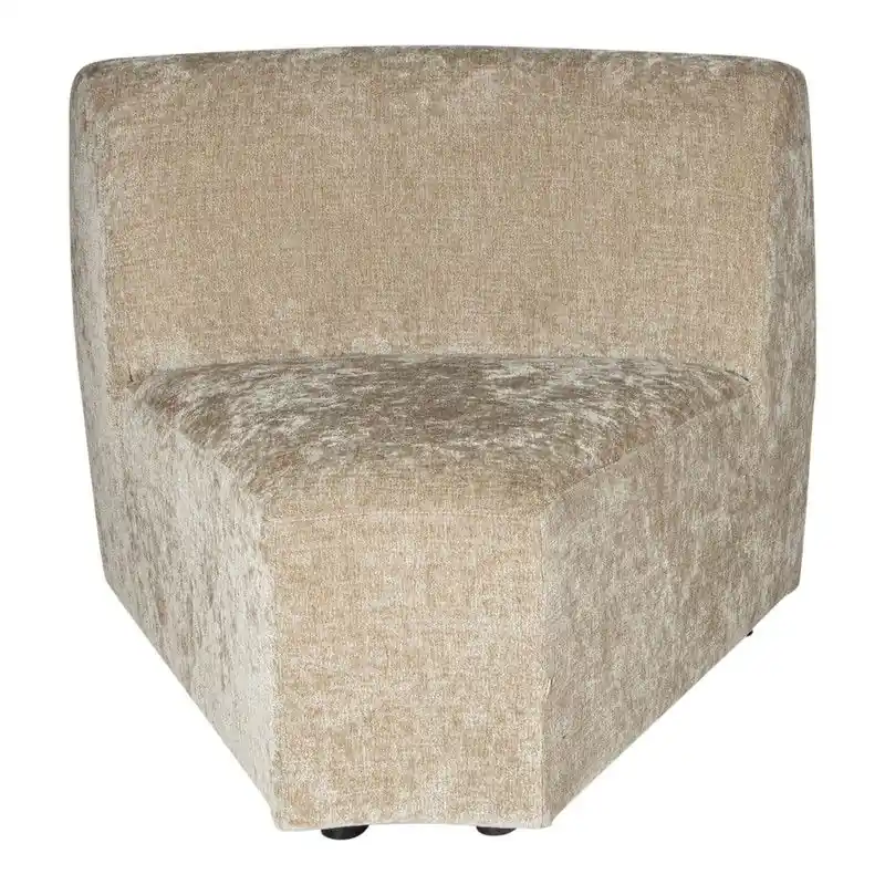 Superprijs PTMD Lujo Sofa Cream Fiore Fabric Corner Piece
