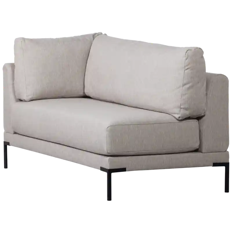 Gratis Retour vtwonen Couple Eetbank Element Rechts - Polyester-Lichtgrijs-73x80x170