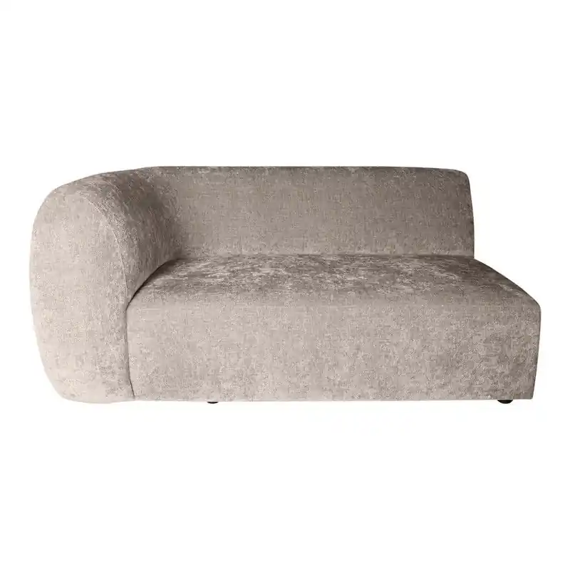 Superprijs PTMD Lujo Sofa White Fiore Fabric 2 Seater Arm Left