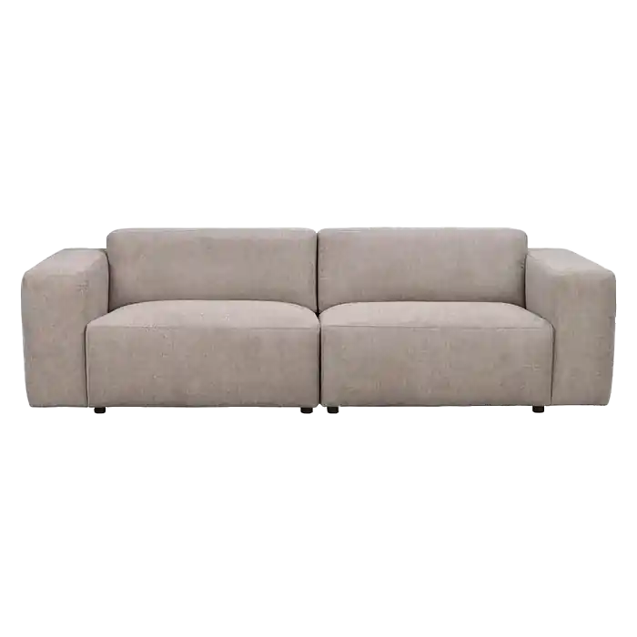 In De Mode Willard gestoffeerde 3 zitsbank beige - 236 cm
