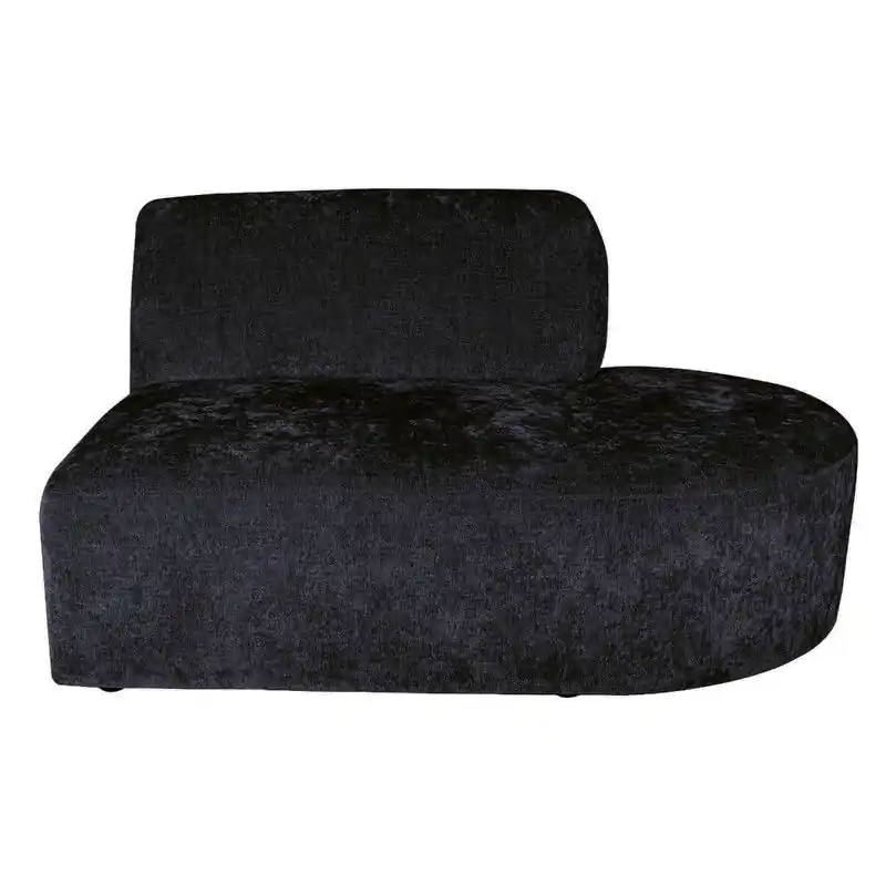 Gratis Retour PTMD Lujo Sofa Anthracite Fiore Fabric Right Ottoman