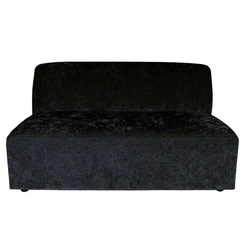PTMD Lujo Sofa Anthracite Fiore Fabric 2 Seater Element Favoriet