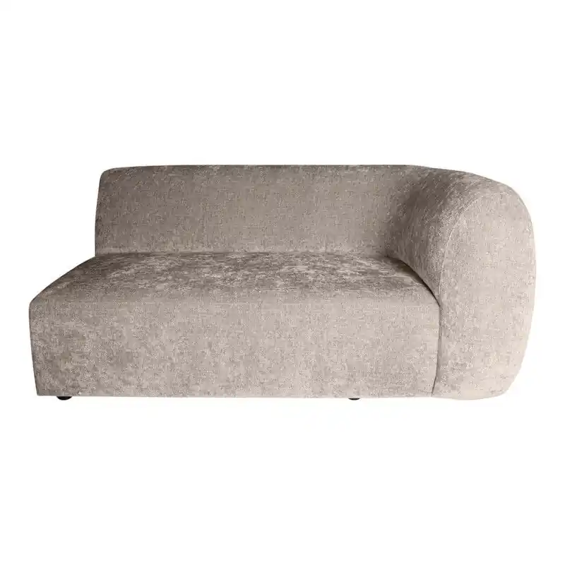 PTMD Lujo Sofa White Fiore Fabric 2 Seater Arm Right Korting