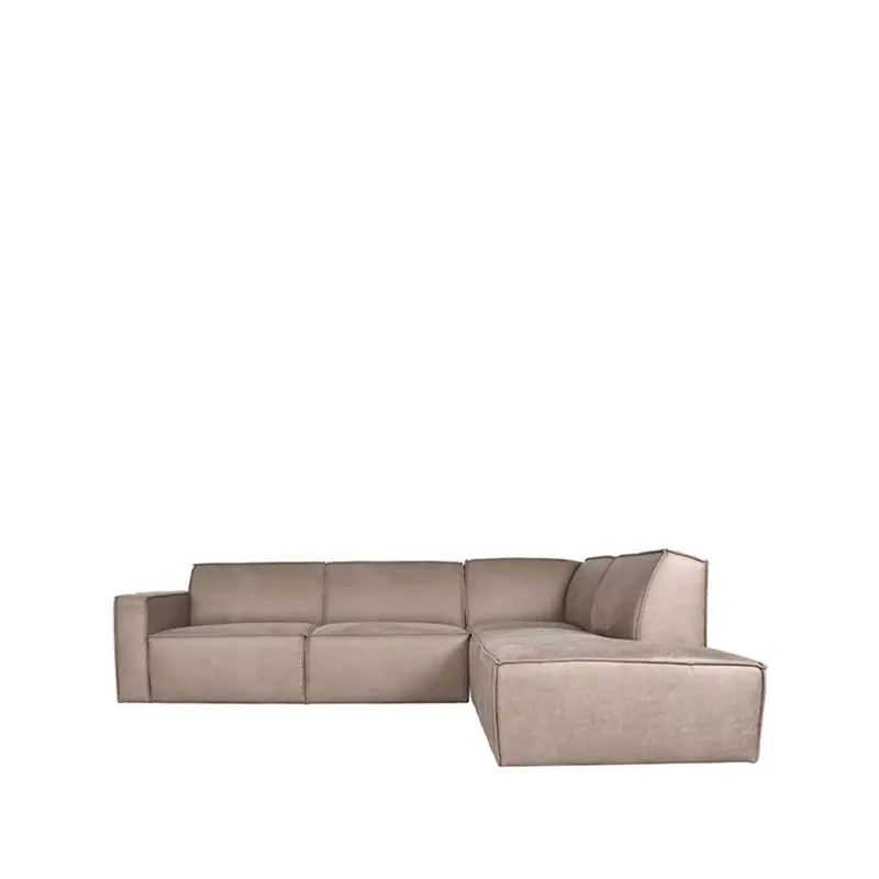 LABEL51 Hoekbank Kay - Taupe - Micro Suede - Hoekbank Beste Prijs