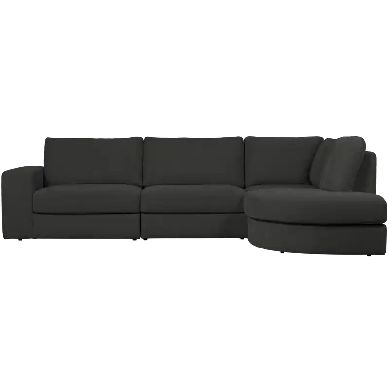 vtwonen Family Hoekbank Ronding Rechts - PE - Antraciet - 85x301x189 Lage Kosten